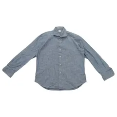 【210748】BEAMS HEART ビームスハート  総柄　厚生地カジュアルシャツ　メンズ　XL メンズ  ・ ライトブルー