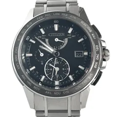 シチズン　アテッサ　ダブルダイレクトフライト　AT9024-58E　H820-T020135　電波ソーラー　デイト表示　黒