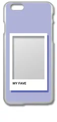 【新品未使用】iPhone6 Plus / 6s Plus アイフォン6sプラス クリア ハードケース (ラベンダー) インスタント写真風 フォトフレーム くすみカラー カバー スマホケース cl-iphone6splus-405