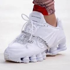 COMME des GARCONS 19ss ×NIKE W SHOX TL CDG WHITE W25cm M24.5cm コムデギャルソン ナイキ 2019ss ショックス ウィメンズ ホワイト 新品のサムネイル