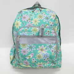 D■エルエルビーン/L.L.Bean 花柄 デイパック/リュック■緑/KIDS・ジュニア/LADIES可/80【中古】