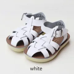 【新品・未使用】saltwater（ソルトウォーター） shark white  size5-12 靴 キッズ サンダル
