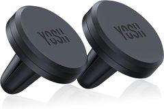 YOSH スマホホルダー 2枚セット 車載スマホホルダー マグネット式 2個 車 キッチン 浴室 オフィス iPhone Android GPS等対応 強力磁石 着脱簡単 片手操作 360度回転 YOSH マグネット 旅行 カーマウント ブ