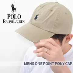 ラルフローレン POLO RALPH LAUREN キャップ メンズ ワンポイントポニー刺繍 コットンキャップ 	BEIGE【新品・正規品】