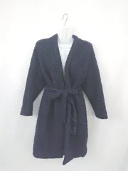 ■ ◎ emmiatelier エミアトリエ ＭainwearCollection 羊毛 無地 長袖 コート サイズ0 ネイビー系 レディース E 【1310300037514】のサムネイル