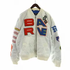 ディーゼル DIESEL MA-1 フライトジャケット ブルゾン ジップアップ 長袖 ロゴ XXL 白 ホワイト ■GY18 /MQ