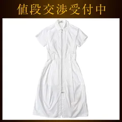 エルメス ジップ ワンピース ホワイト 美品 クリーニング済み 34 綿のサムネイル