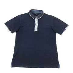 チャオパニック/CIAOPANIC鹿の子地 半袖ポロシャツ【M】★紺【中古】