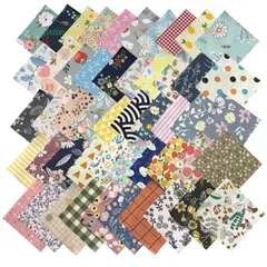 【在庫処分】生地 綿 はぎれセット 花柄 DIY手作り 200枚 カットクロス パッチワーク 布 GUQI (10cm x 10cm)