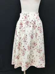 レッセパッセ LAISSE PASSE スカート 38 フレア 花柄 左ファスナー 日本製 未使用 2510WR018