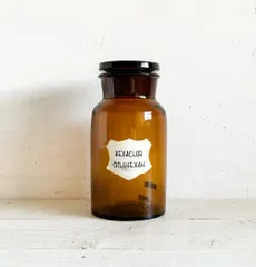 古い薬瓶メディシンボトルガラス瓶フランスアンティークno.173