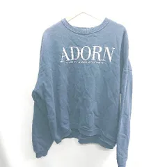 ◇ ⊇ CIAOPANIC TYPY ロゴプリント 裏起毛 長袖 トレーナー サイズM ネイビー ホワイト レディース E  【1410100004829】