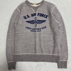 【BUZZ RICKSON’S】バズリクソンズ　スエット　前V　霜降りグレー　スウェット　トレーナー　コットン100％　状態良好　US　ＡＩＲＦＯＲＣＥ