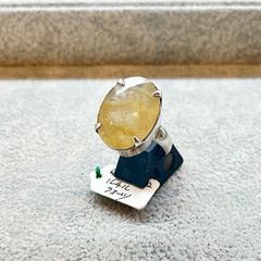 ラビットヘアルチル リング シルバー925 18kgp サイズフリー - メルカリ