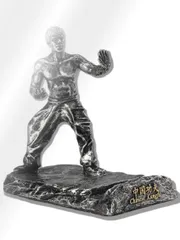 CIOP 【 カンフー スマホスタンド (プッシュ シルバー 01) 】 スマホ立て かわいい 可愛い おしゃれ フィギュア 卓上 iphone/ipad/タブレットパソコン (プッシュ シルバー 01) [プッシュ シルバー 01]