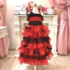 angel's robe 【キッズロングドレス レッド カラードレス ロングドレス キッズドレス 発表会 ブライダル お呼ばれドレス 結婚式 フラワガール】