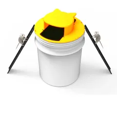 Rimikuru ネズミ捕り ネズミ捕獲器 ネズミ 駆除 簡単 バケツ に設置 ハシゴ2箇所 マウス トラップ 罠 捕獲機 捕獲器 (イエロー) [イエロー]