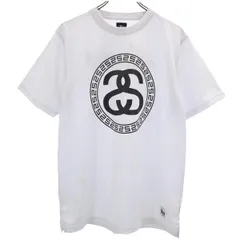 ステューシー 両面プリント 半袖 Tシャツ M 白系 STUSSY メンズ 【中古】  【230723】 メール便可
