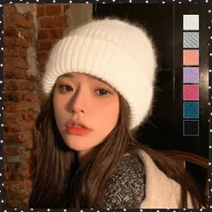 ニット帽子 レディース帽子 韓国 秋冬お洒落 防寒性 厚手帽子 可愛い 新作 おしゃれ レトロ リブ ベーシック カジュアル 小顔 カラー豊富ぼうし 7色人気 暖かい帽子 カラーニット帽 リブニットキャップ