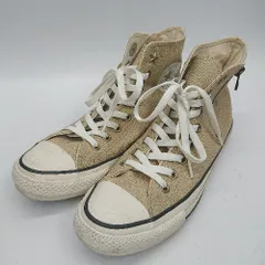 ◇ Θ CONVERSE コンバース 1SC832 スタッズ装飾 ハイカットスニーカー サイズ26 ベージュ ホワイト メンズ E  【1410100043941】のサムネイル
