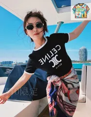 セリーヌ　Tシャツ　並行輸入品　新品未使用 中古・古着通販】CELINE (セリーヌ) ロゴプリントTシャツ カーキ