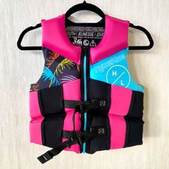 ハイパーライト ユース フローティング ベスト ジュニア用 ピンク×水色