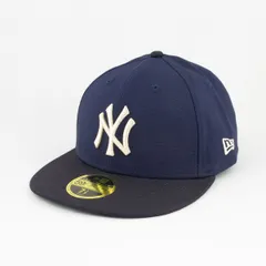 【ニューエラ正規品】ニューエラ 帽子 LP 59FIFTY Duck Canvas ダックキャンバス ニューヨーク・ヤンキース オーシャンサイドブルー ネイビーバイザー(商品番号：14109459)