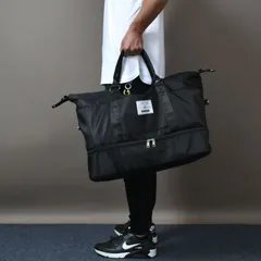 新品 シューズイン収納付きキャリーオン2WAYゴルフボストンバッグ/ブラック(CG-AB2650)ゴルフバッグ ボストンバッグ シューズ収納 ダブルファスナー 防水性 鞄 カバン キャリーオンバッグ メンズ レディース 旅行 ゴルフ用品 ゴルフ小物