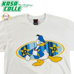 【DONALD DUCK（ドナルドダック）】90s Vintage T-Shirt White Body (Size L)（タグ：MICKEY UNLIMITED｜ディズニーオリジナル）