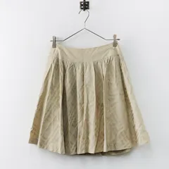 バーバリーブルーレーベル BURBERRY BLUE LABEL コットン チェックフレアスカート 38/ベージュ ボトムス【2400013789189】のサムネイル