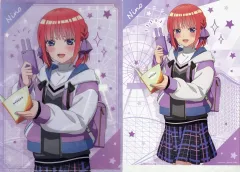 【中古】グッズセット 中野二乃 A4クリアファイル+ミニポスター 「五等分の花嫁∽×ナガシマスパーランド 五つ子謎解きツアー in ナガスパ」