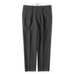 Cellar Door セラー ドアー パンツ サイズ:42 ツータック ストレート テーパード ストレッチ ウール スラックスパンツ トラウザーズ グレー イタリア製 ボトムス ズボン【メンズ】のサムネイル
