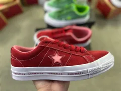 【今日特価】Converse One Star 木村一星 クラシック スエード サルファ スケートシューズ（スイカレッド）！送料無料！在庫限定のお得な価格です！-MM輸入