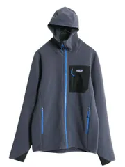 【お得なクーポン配布中!】 パタゴニア R2 テック フェイス フーディ メンズ S 古着 21年製 フルジップ パーカー ジャケット 裏 フリース ブルゾン レギュレーター 灰