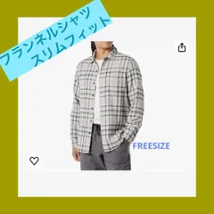 フランネルシャツ スリムフィット 長袖 メンズ