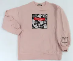HoneyCinnamon×小倉 唯 BIGスウェット ブラック 声優アーティスト・小倉 唯のプロデュースアパレル「HONEYui