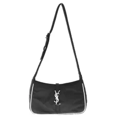 SAINT LAURENT PARIS (サンローランパリ) ロゴ フック ナイロン ショルダーバッグ ブラック GUE 733294のサムネイル