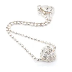 Folli Follie フォリフォリ ブレスレット ヴィンテージ SILVER 925 シルバー ジルコニア ハート