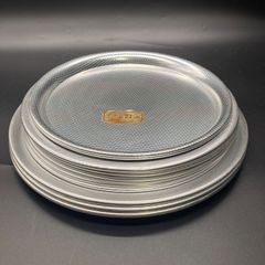 ★未使用品★アルミ盆 お盆 丸型 大きさ 3種類 合計11枚セット★