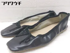 ◇ URBAN RESEARCH アーバンリサーチ スクエアトゥ バレエ シューズ （23.5ｃｍ相当） ブラック レディース 【中古】 【1002801716790】のサムネイル