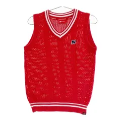 サイズ：1 NEW BALANCE GOLF ニューバランス  ニットベスト  レッド系 [240101505050] ゴルフウェア レディース ストスト