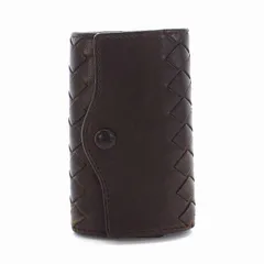 ボッテガヴェネタ BOTTEGA VENETA イントレチャート キーケース  5連 レザー 茶 ブラウン /YM ■OHのサムネイル