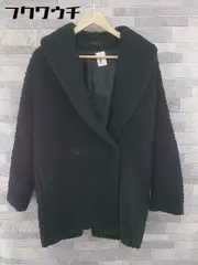 ■ KBF+ アーバンリサーチ ダブル コート サイズF ブラック レディース 【中古】 【1103300001568】