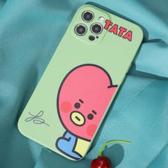 ❤️残り僅か 防弾少年団 TATA iPhoneケース各種　可愛い 韓国 iPhoneケース  BT21 グッズ おしゃれ スマホケース ビーティー21 レンズ保護 耐衝撃 アイフォン ケース かわいい 携帯カバー キャラクター おもしろ シリコン
