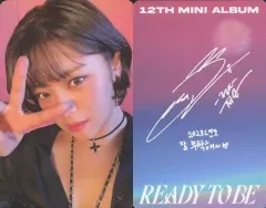【中古】コレクションカード(女性) TWICE/ジョンヨン/裏面印刷サイン・メッセージ入り/CD「READY TO BE」(Digipack Ver.)封入フォトカード
