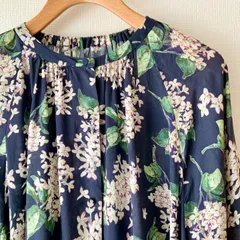 【BEAUTY&YOUTH UNITED ARROWS ビューティーアンドユースユナイテッドアローズ】リバティ　Archive Lilac アーカイブライラック柄　ワンピース　サイズS