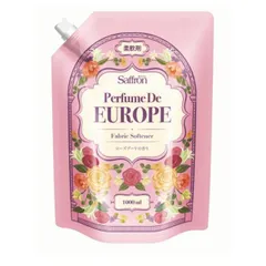 トイレタリージャパン 香りサフロン 柔軟剤 詰替え 詰め替え パフュームドヨーロッパ ローズブーケの香り 大容量 1000ml