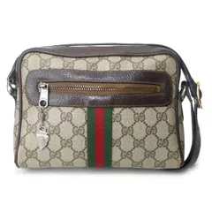 OLD Gucci Parfums 定番ショルダー縦シェリー（茶・小） (GS-001C)