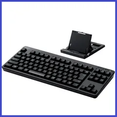 メンブレン式 スタンド付き キーボード マルチペアリング対応 iPad Bluetooth Surface ブラック エレコム TK-FBM111BK