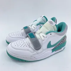 【中古】NIKE Jordan Legacy 312 Low White Turquoise スニーカー 25.5cm CD7069-130 ホワイト グリーン ナイキ[10]